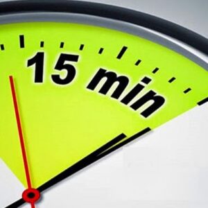 Como criar mais tempo com quinze minutos mágicos